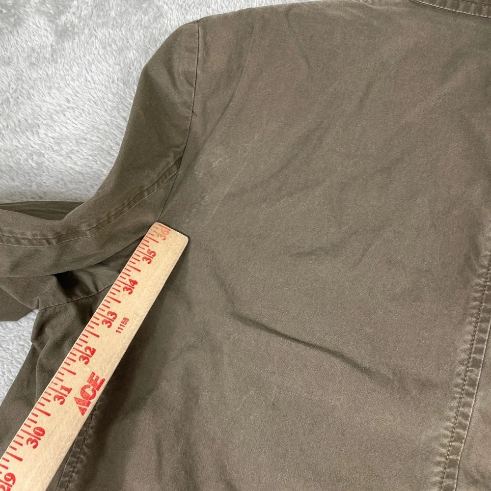 LL Bean Field‎ Jacket Mens 40 Brown Cotton Canvas Blazer Elbow Patch Workwear
